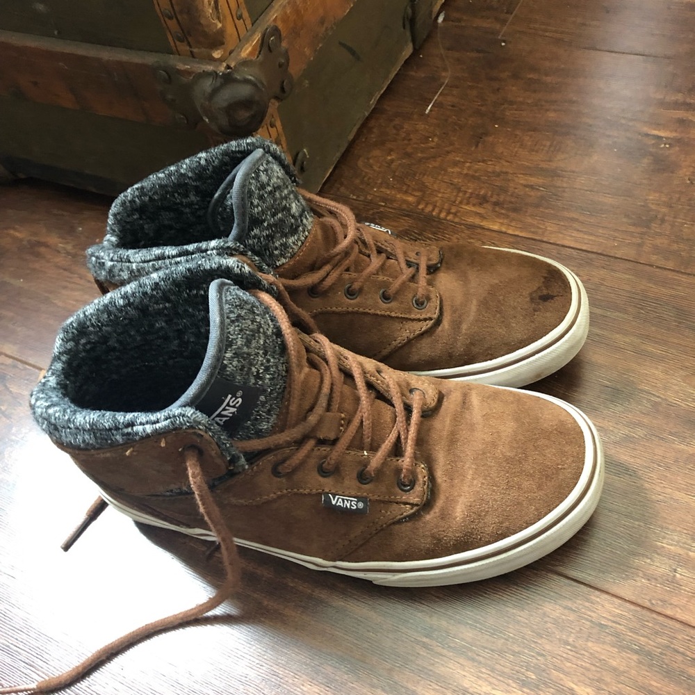 High top Vans.